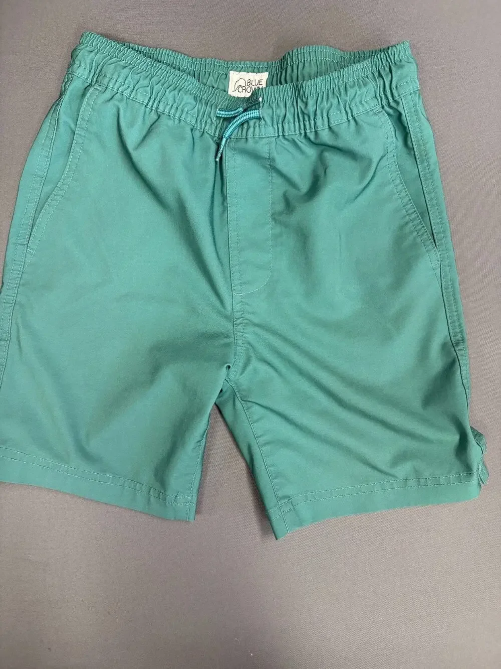 Tilly's Blue Crown Boy’s Youth Swim Shorts Trunks Teal Size Small